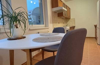 Rent of a furnished 1-room apartment, 39 m², Ružinov district, Bratislava, Slovakia